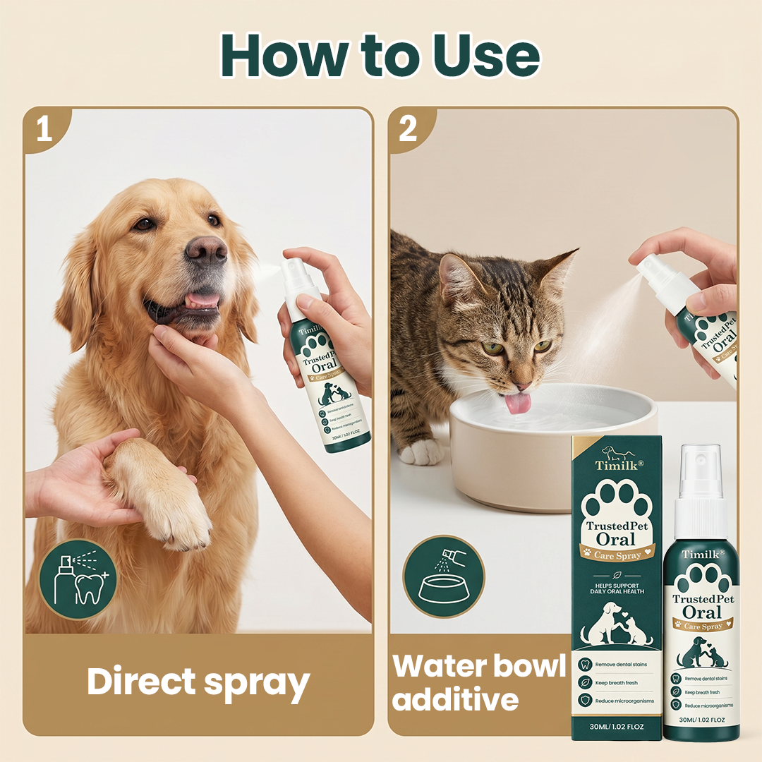 Timilk® TrustedPet Oral Care Spray - Easy Daily Dental Support