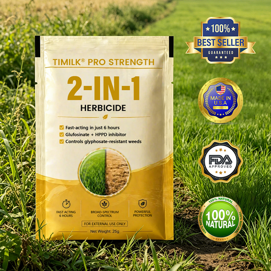 🏆 Official Store |Timilk® Pro Strength 2-in-1 Herbicide: Fast   Acting Results on   Glyphosate-Resistant   Weeds