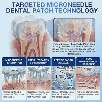(NEW)Ceoerty® Tooth & Gum Repair Fast-Dissolving Microneedle Patch✨ (𝟓-𝐢𝐧-𝟏 💎 𝐑𝐞𝐛𝐮𝐢𝐥𝐝 𝐄𝐧𝐚𝐦𝐞𝐥 & 𝐃𝐞𝐧𝐭𝐢𝐧 • 𝐒𝐭𝐫𝐞𝐧𝐠𝐭𝐡𝐞𝐧 𝐆𝐮𝐦𝐬 • 𝐄𝐫𝐚𝐝𝐢𝐜𝐚𝐭𝐞 𝐓𝐚𝐫𝐭𝐚𝐫 & 𝐎𝐝𝐨𝐫 • 𝐖𝐡𝐢𝐭𝐞𝐧𝐢𝐧𝐠 • 𝐒𝐭𝐨𝐩 𝐓𝐨𝐨𝐭𝐡 𝐒𝐞𝐧𝐬𝐢𝐭𝐢𝐯𝐢𝐭𝐲)