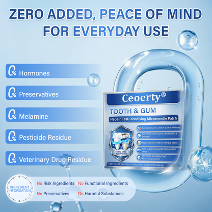 Ceoerty® Tooth & Gum Repair Fast-Dissolving Microneedle Patch