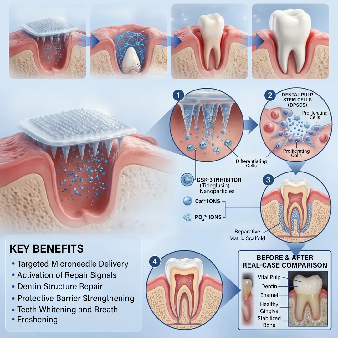 (NEW)Ceoerty® Tooth & Gum Repair Fast-Dissolving Microneedle Patch✨ (𝟓-𝐢𝐧-𝟏 💎 𝐑𝐞𝐛𝐮𝐢𝐥𝐝 𝐄𝐧𝐚𝐦𝐞𝐥 & 𝐃𝐞𝐧𝐭𝐢𝐧 • 𝐒𝐭𝐫𝐞𝐧𝐠𝐭𝐡𝐞𝐧 𝐆𝐮𝐦𝐬 • 𝐄𝐫𝐚𝐝𝐢𝐜𝐚𝐭𝐞 𝐓𝐚𝐫𝐭𝐚𝐫 & 𝐎𝐝𝐨𝐫 • 𝐖𝐡𝐢𝐭𝐞𝐧𝐢𝐧𝐠 • 𝐒𝐭𝐨𝐩 𝐓𝐨𝐨𝐭𝐡 𝐒𝐞𝐧𝐬𝐢𝐭𝐢𝐯𝐢𝐭𝐲)