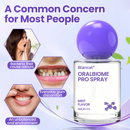 ✨FRESH-BREATH UPGRADE FOR DAILY USE 💜 Biancat® OralBiome Pro Spray  🦷 Probiotic Support for Fresh Breath, Gum Comfort & Oral Balance ✨